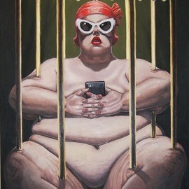Sergey Kirillov: 'cage', 2020 Oil Painting, Surrealism. Artist Description: oil canvas...