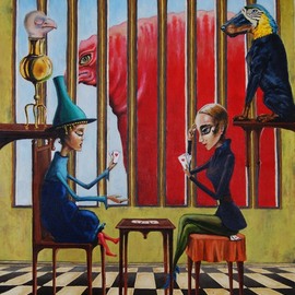 Sergey Kirillov: 'game', 2018 Oil Painting, Surrealism. Artist Description: oil canvas...