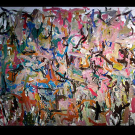 Richard Lazzara: 'ANCIENT ROCK CARVINGS', 1972 Oil Painting, History. Artist Description: ANCIENT ROCK CARVINGS 1972 is from the' NYC CAVE PAINTING' group as archived at 
