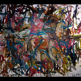 Richard Lazzara: 'DECIPHER INSCRIPTIONS', 1972 Oil Painting, History. Artist Description: DECIPHER INSCRIPTIONS 1972 is from the' NYC CAVE PAINTING' group as a momento from 