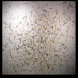 Richard Lazzara: 'DIFFERENT STROKES NETWORK', 1972 Oil Painting, Visionary. Artist Description: DIFFERENT STROKES NETWORK 1972 is a sumie calligraphy oil painting from the TALKING CALLIGRAPHY COLLECTION as archived at 