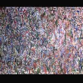 Richard Lazzara: 'JUNGLEY DENSE THICKETS', 1972 Oil Painting, Visionary. Artist Description: JUNGLEY DENSE THICKETS 1972   is from the 
