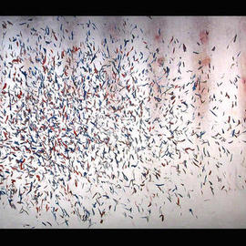 Richard Lazzara: 'JUNGLEY ELECTRIC', 1972 Oil Painting, Visionary. Artist Description: JUNGLEY ELECTRIC 1972 is from the 