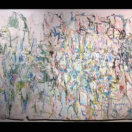 Richard Lazzara: 'LONG JUNGLEY TRAIL', 1972 Oil Painting, Visionary. Artist Description: LONG JUNGLEY TRAIL 1972 is from the 