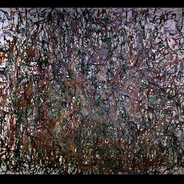 Richard Lazzara: 'NYC JUNGLEY SURVIVALIST', 1972 Oil Painting, Visionary. Artist Description: NYC JUNGLEY SURVIVALIST 1972 is from the 