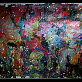 Richard Lazzara: 'PICTOGRAPHY', 1972 Oil Painting, History. Artist Description: PICTOGRAPHY 1972 is from the 
