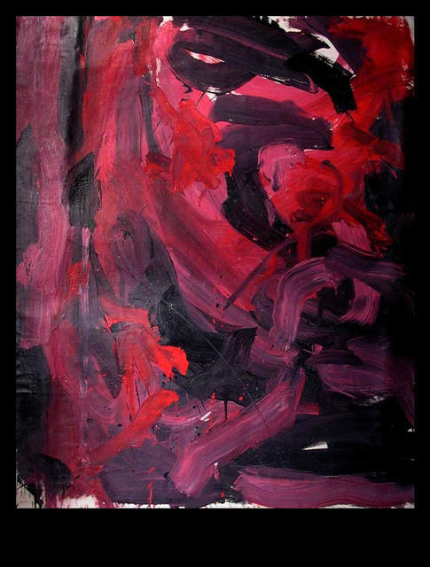 Richard Lazzara  'RED LOVE SPELL', created in 1973, Original Pastel.