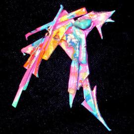 Richard Lazzara: 'best wishes pin ornament', 1989 Mixed Media Sculpture, Fashion. Artist Description: best wishes pin ornament from the folio LAZZARA ILLUMINATION DESIGN is available at 