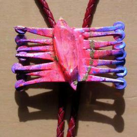 Richard Lazzara: 'crystal bug bolo or pin ornament', 1989 Mixed Media Sculpture, Fashion. Artist Description: crystal bug bolo or pin ornament from the folio LAZZARA ILLUMINATION DESIGN is available at 