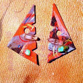 Richard Lazzara: 'crystal cut ear ornaments', 1989 Mixed Media Sculpture, Fashion. Artist Description: crystal cut ear ornaments from the folio LAZZARA ILLUMINATION DESIGN are available at 
