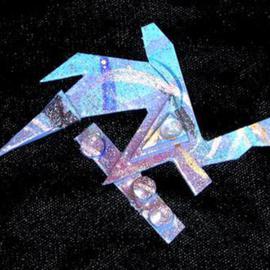Richard Lazzara: 'deep soul diving pin ornament', 1989 Mixed Media Sculpture, Fashion. Artist Description: deep soul diving pin ornament from the folio LAZZARA ILLUMINATION DESIGN is available at 