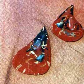 Richard Lazzara: 'dew drops ear ornaments', 1989 Mixed Media Sculpture, Fashion. Artist Description: dew drops ear ornaments from the folio LAZZARA ILLUMINATION DESIGN are available at 