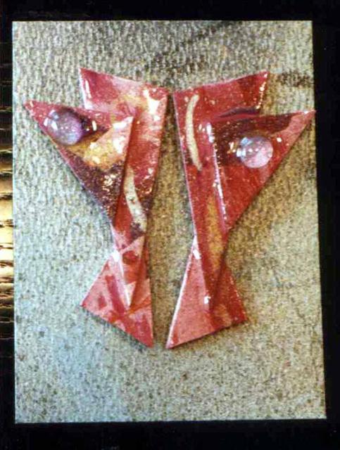 Artist Richard Lazzara. 'Eyes Window Ear Ornaments ' Artwork Image, Created in 1989, Original Pastel. #art #artist
