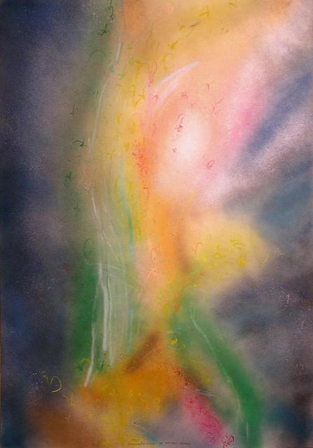 Artist Richard Lazzara. 'Flame Of The Unknown Candle' Artwork Image, Created in 1988, Original Pastel. #art #artist