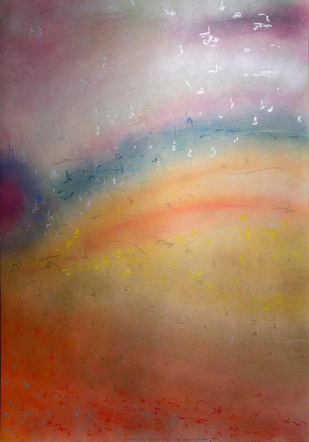 Richard Lazzara  'Flight From The New Moon', created in 1988, Original Pastel.