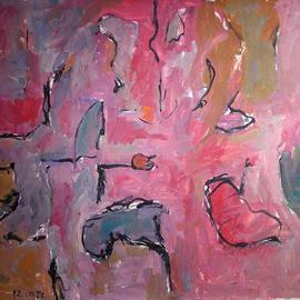 Richard Lazzara: 'full time studio paintings', 1972 Oil Painting, Abstract. Artist Description: full time studio paintings 1972  from the folio 