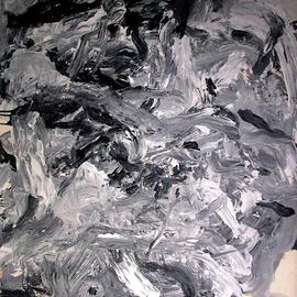 Richard Lazzara: 'george mcneil class work', 1972 Oil Painting, Abstract. Artist Description: george mcneil class work 1972 from the folio 