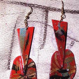 Richard Lazzara: 'luminaria ear ornaments', 1989 Mixed Media Sculpture, Fashion. Artist Description: luminaria ear ornaments from the folio LAZZARA ILLUMINATION DESIGN are available at 