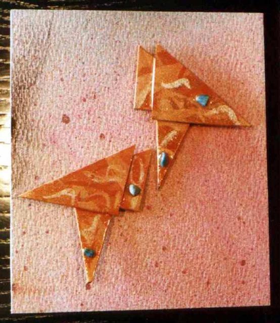 Artist Richard Lazzara. 'Orange Peel Ear Ornaments' Artwork Image, Created in 1989, Original Pastel. #art #artist