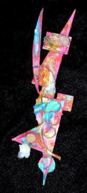 Artist Richard Lazzara. 'Remember This Time Pin Ornament' Artwork Image, Created in 1989, Original Pastel. #art #artist