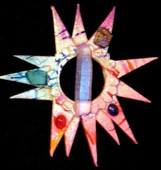 Richard Lazzara: 'solar knowledge pin ornament', 1989 Mixed Media Sculpture, Fashion. solar knowledge pin ornament from the folio LAZZARA ILLUMINATION DESIGN is available at 
