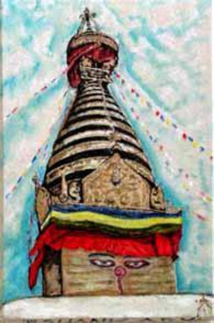 Richard Lazzara  'Swayambhu Siva Lingam', created in 2003, Original Pastel.