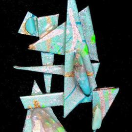 Richard Lazzara: 'synergy pin ornament', 1989 Mixed Media Sculpture, Fashion. Artist Description: synergy pin ornament from the folio LAZZARA ILLUMINATION DESIGN is available at 