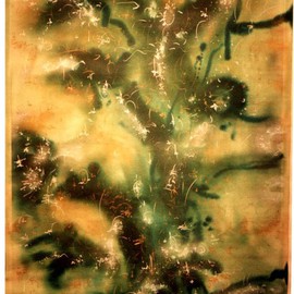 Richard Lazzara: 'tree of life', 1988 Acrylic Painting, Botanical. Artist Description:    Enter this Sumie Door to see the' tree of life' from the Shankar art archives. Watch as this painting grows on you , from 
