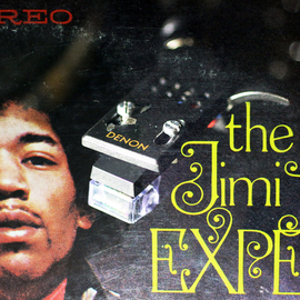 Shelley Catlin: 'Jimi Hendrix, The Experience', 2014 Digital Photograph, Music. Artist Description:  Jimi Hendrix, The Experience, Vinyl artwork, Denon, double exposure, rock n' roll 1970' s ...