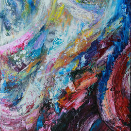 Shelly Leitheiser: 'Maelstrom', 2014 Acrylic Painting, Abstract Landscape. Artist Description:  Maelstrom is an abstract, wild and full of motion. It represents a storm. I leave the rest up to the viewers. ...