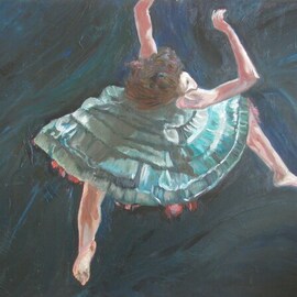 Dan Shiloh: 'dance', 2023 Acrylic Painting, Dance. Artist Description: My daughter dancing...
