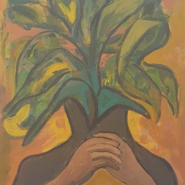 Shirin Moayya: 'co operation', 2020 Acrylic Painting, Botanical. Artist Description: Painting, Acrylicon Canvas...