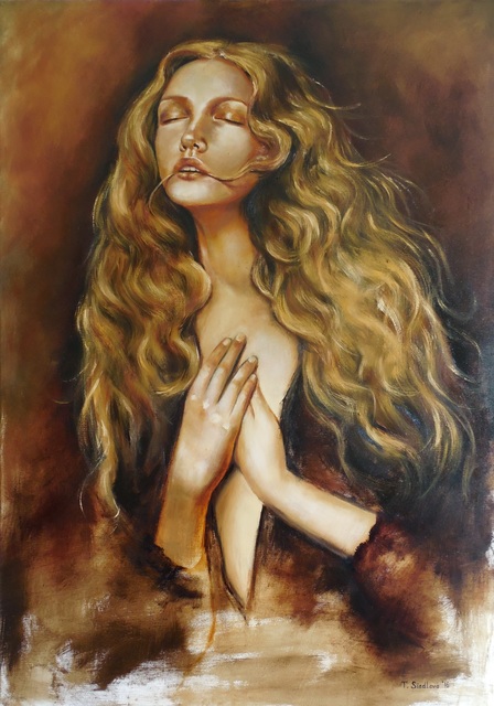 Tatiana Siedlova  'Prayer', created in 2015, Original Painting Oil.