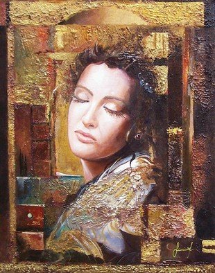 Sinisa Saratlic: 'Because you Are Beautiful', 2007 Other Painting, Portrait.   acrylic painting on canvas , mixed- media ...