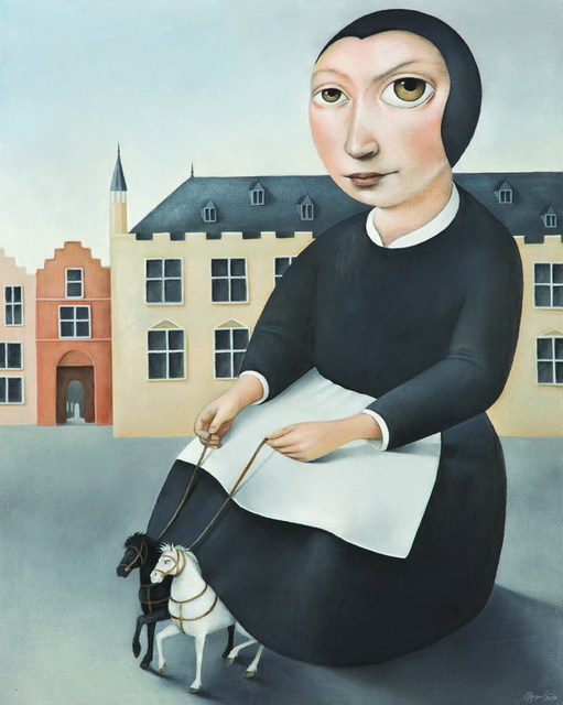 Slavko Krunic  'Retired Cinderella', created in 2010, Original Painting Oil.