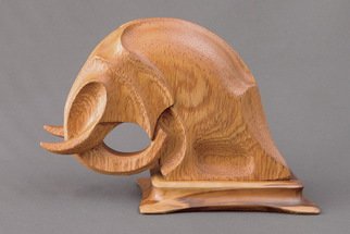 Sergey Chechenov: 'Elephant', 2014 Wood Sculpture, Abstract Figurative.   elephant, sculpture, wood, carving  ...