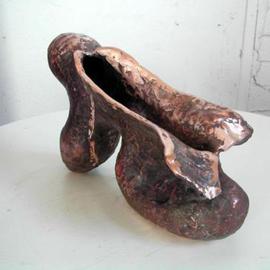 Stefan Van Der Ende: 'Shine you shoe', 2002 Bronze Sculpture, Abstract. 