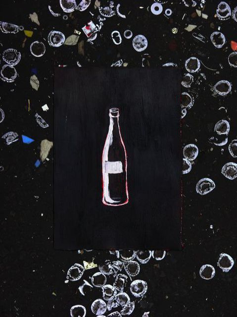 Artist Paul Litherland. 'Asphalt Bottle' Artwork Image, Created in 2006, Original Photography Color. #art #artist