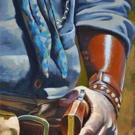 Steve Miller: 'Price of Peace', 2010 Oil Painting, Western. Artist Description:   Western gun gunfighter gun slinger colt fourty five hand gun gunfight quickdraw quick draw ...