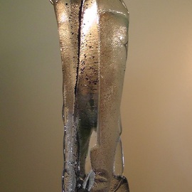 Rastislav Kralik Spada: 'Head I', 2011 Glass Sculpture, Abstract. Artist Description:     Glass sculpture by Rastislav Kralik, Mold melting glass, cut and polished    ...