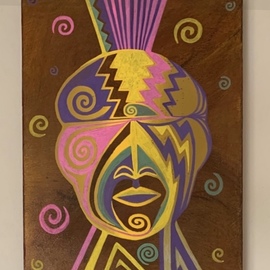 Roger Perkins: 'two spirited warrior', 2020 Acrylic Painting, Indiginous. Artist Description: American Indian Art...