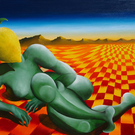 Massimiliano Stanco: 'Zagara', 2008 Oil Painting, Surrealism. Artist Description:  Wonders of Mars ...