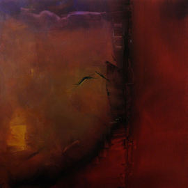 Stefan Fiedorowicz: 'Her Shadow Still Lingers Here', 2011 Oil Painting, Abstract. Artist Description: aEURoeOur shadows, a reservoir of human darknessaEURSFI painted this piece shortly after my mother had died.  I was feeling that she had not left this world and was still present in spirit. ...