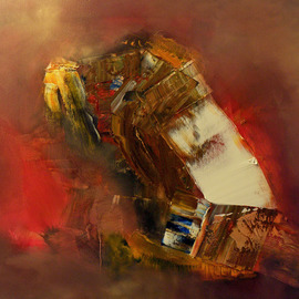 Stefan Fiedorowicz: 'The Night Is My Companion', 2010 Oil Painting, Abstract. Artist Description: When I paint I listen to inner voices.  Sometimes these voices talk to each other, sometimes they chatter.  But sometimes I am surprised as new perceptions lead to new ideas and thoughts and suddenly I wonder where these amazing insights come from.  Sometimes I wake up in the ...