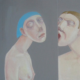 Stepan Koren: 'Mannequins 12', 2011 Oil Painting, Figurative. 