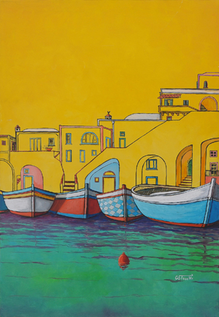 Giuseppe Sticchi  'Procida', created in 2010, Original Painting Other.