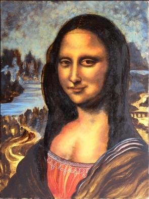 Storm Hammond: 'Mona Mia', 2018 Oil Painting, Portrait. 