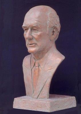 Sue Jacobsen: 'Honorable Cecil Andrus', 2004 Bronze Sculpture, Portrait. Created from early publicity photos and a video I taped of a TV interview, the clay I modelled required very little adjustment when I took it to hisoffice in the Capitol for the finishingtouches. Winner Sculpture Award 2005Catherine Lorillard Wolf Art Club NYC ...