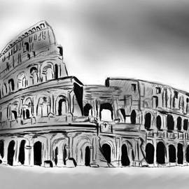 Rome Digital Sketch, Syed Waqas  Saghir