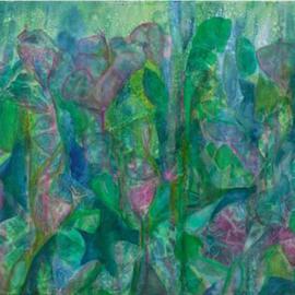 Tary Socha: 'Growiing Things', 2006 Acrylic Painting, Abstract. Artist Description: An impression of crowded growth of plant life reaching skyward. Mixed acrylic mediums on gallery wrapped canvas....